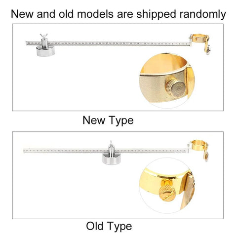 Adjustable Cutting Torch Circle Cutter Jig with Magnetic Base and Roller Guide for Plasma Cutter, top view of two models