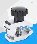 Heavy Duty Force Clamp And Jaw Clamp Plate For Pull Test And Tensile Tester, Smooth Jaw, Push Pull Fixture, 500N Max Load, Large Holding Power, A Real Workhorse For Testing Rubber, Cables, Paper, Plastic Films And Electrical Components, stainless steel clamp