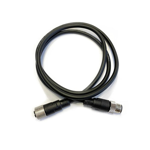 Industrial M12 4-Pin A-Code Straight Male To Female Connector Cable 1 Meter PVC AWG22 250V 4A with brass gold-plated contacts