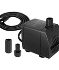 Ultra Quiet Submersible Pump With 200GPH Flow, Built To Last, Overheating Protection And 5.2 Ft Lift For Fountains, Hydroponics