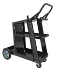 Heavy Duty Welding Cart For MIG TIG Welders And Plasma Cutters With 3 Tilt Table Layers, 360 Degree Rolling Welding Trolley