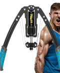 Upgraded Hydraulic Arm Exerciser With Adjustable Resistance From 22 To 440 Lbs, heavy duty design with ergonomic handles for upper body workouts.
