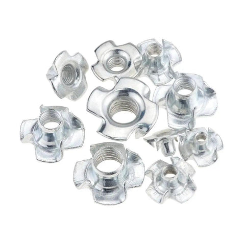 80 Piece M3 M4 M5 M6 M8 Zinc Plated Four Claw Tee Nuts For Speaker Cabinets And Furniture Hardware Set Built To Last