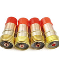 Pro Grade TIG Welding Torch Accessories Gas Lens Glass Cup Kit Sizes Four To Twelve for WP 17 18 26 Welders copper clips