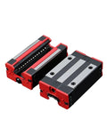 Pro Grade HGR20 Linear Guide Rail 1600mm With HGH20CA Carriage Blocks high precision red and black sliding blocks for CNC machines.