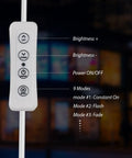 Remote control for Huge 30x10 Inch LED Open Sign With Dimmable Three Modes And 720 Bright LEDs US Flag Design
