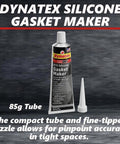 High Temp RTV Silicone Gasket Maker 85g Tube For Auto Use, 500F Heat Resistance, Sensor Safe, Non Corrosive Sealant, Made in USA