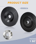 4 Inch Airway Buffing Wheel Flange Kit With Five Eighths Inch Arbor Hole Extension Shaft Ready Safe Flange detail