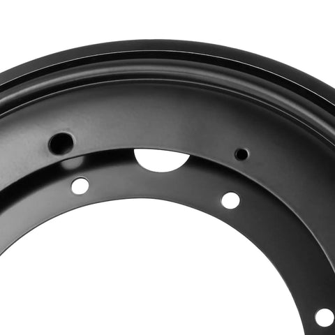 Buttery Smooth 9 Inch Lazy Susan Turntable Hardware 6 Pack Heavy Duty Cold Rolled Steel Base close-up of turntable bearing.