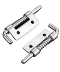 Rotating Concealed Hinges Door Fittings 1 Pair Stainless Steel Spring Barrel Bolt Latch Hinge for Industrial Cabinets 53 x 18mm