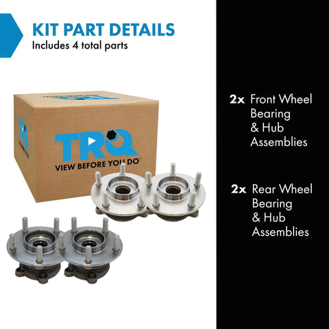 Drop In Front And Rear Wheel Bearing And Hub Assembly Set For 2013 Through 2021 Mazda CX 5 AWD And 2022 CX 5 With Two Front And Two Rear Units