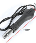 R118A Replacement Hot Air Gun Handpiece For 8786D-I Hot Air Rework Station Only Easy Swap Spare Part in black, 9.45 inches long