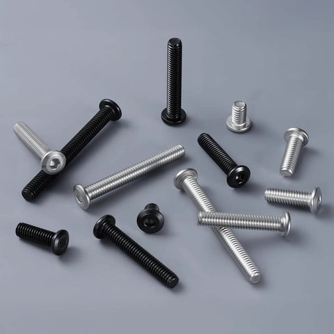 Kickass 1/4-20 X 2-1/2 Flat Head Hex Socket Cap Screws, 25 Pack 304 Stainless Steel bolts in various lengths and colors.