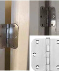 3.5 Inch Stainless Steel Door Hinge Pins Set For Smooth Door Closure Replacement Hinges 6 Pack Oil Film Coated Pins installation