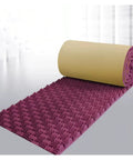 Top Shelf Knockout Sound Dampening Self Adhesive Acoustic Foam Rolls For Recording Studios Home Theaters Gaming Pods And Creative Spaces Purple High Density roll showing textured surface and color.