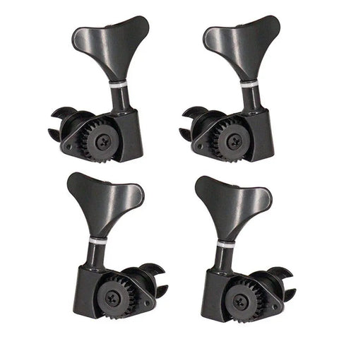 Level Up Your Rig With Premium Alloy Bass Guitar Tuner Machines And Precision Peg Keys Designed For Smooth Shifting And Lock Tight Performance In Rock Session Or Studio Setup With Reliable 14L14R Mounting For Quick Installation, black bass tuners