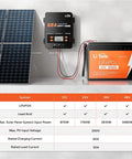 60A MPPT Solar Charge Controller With Auto Sensing 12V 24V 36V 48V, 200VDC Max PV Input, LCD Display, Battery Regulator For LiFePO4 And Lead Acid