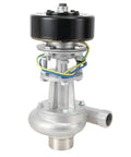Front view of Portable Micro Hydroelectric Generator 400W 220V With Aluminum Alloy Turbine 3500RPM Water Power Station, showing metal construction.