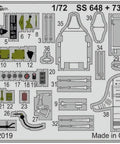 Photoetch Zoom Detail Set For 1:72 P-40K Special Hobby Kit with color etched parts and dandelion print for model aircraft upgrades