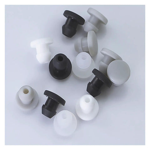 Five Pack Silicone Hole Plugs Snap On End Caps 2.5mm To 30mm Sealing Plugs For Round Holes in various colors