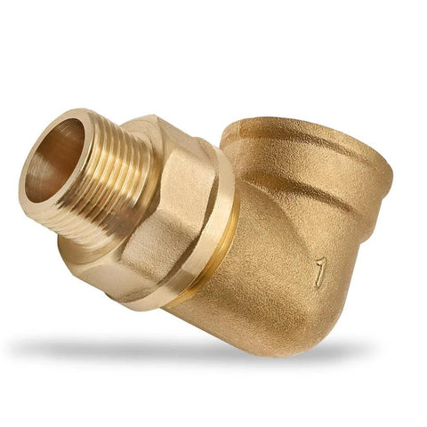 brass adapter 3/4 to 1 inch NPT fitting for plumbing