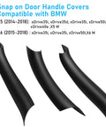 Door Handle Cover Set For BMW X5 F15 2014 2018 And BMW X6 F16 2015 2018 3-piece black cover set for sleek exterior upgrade