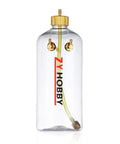 360ml RC Gas Fuel Tank For RC Airplanes Transparent Plastic Fuel Bottle With Metal Cap Inlet And Outlet Lightweight