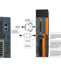 Rock Solid Ac Servo Motor With Complete Drive Kit 400 Watt showing connection ports and wiring diagrams for CNC setup.