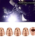 Top Shelf 5pcs Copper Plasma Torch Nozzles High Performance Consumables For Cutting Machine Made Of Premium Metal for steel cutting