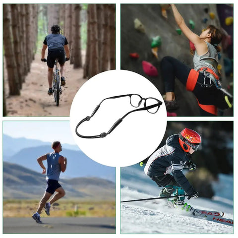 Three Pack Adjustable Eyewear Strap For Sports And Active Lifestyles Stay Put Non Slip Eyewear Retainer Keeps Glasses From Slipping