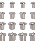 Pro Woodworking Dowel Locator Kit 16 Piece Center Point Dowel Transfer Plugs Set for Aligning Drill Holes in Cabinets and Benches 6Mm 8Mm 10Mm 12Mm Steel Chrome Plated