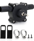 Portable Electric Drill Powered Water Transfer Pump For Self Priming Liquid Transfer From Pools Rain Barrels And Garden Watering with accessories