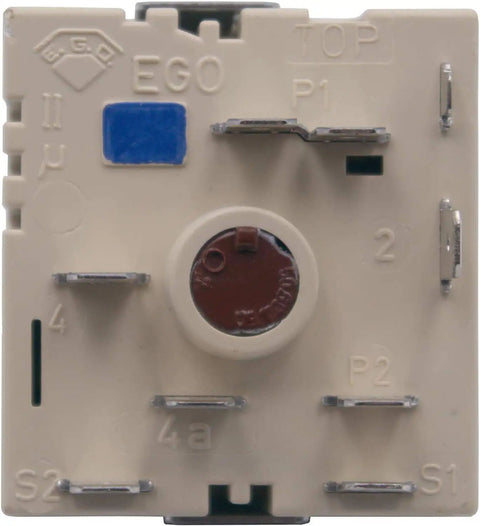 Electric Range Infinite Switch Replacement Model Specific Fit For 240V 15A On Off Temperature Control And Burner Power Compatible With 316238202 4838969 AP6799823 PS12584881 beige plastic top view