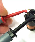 Testing an inductor with Atlas LCR40 Automatic Passive Component Analyzer Pro Grade Tool For Quick Auto Identification of LCR Types