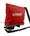 25 Pound Capacity Handheld Seed Spreader With Waterproof Bag Enclosed Gears Rear Baffle Adjustable Shoulder Strap And Multiple Spread Settings Red For Lawn Garden And Backyard Use