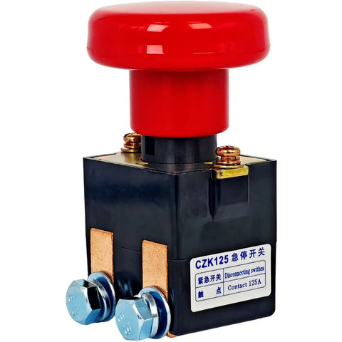 XYZIL Electric Pallet Jack Emergency Stop Switch 1115-510008-00 For EP Big Joe Ez30 E30 D40 Ez40 Models, red push button design.