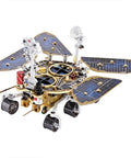 Space Rover 281+ Piece STEM Mechanical Explorer Puzzle Kit For Adults And Gearheads, DIY Aerospace Model For Home Desk Display, Educational Building Project Gift With Realistic Wheels, Antennas, And Discovery Detail, solar-panel rover