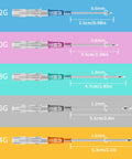 Mixed Gauge Catheter Piercing Needles Kit 10Pcs Set 14G 16G 18G 20G 22G Hollow Cannula for Nose Belly Ear Piercing and Body Piercing Tools Ideal for Pros and DIYers, mixed gauge sizes shown