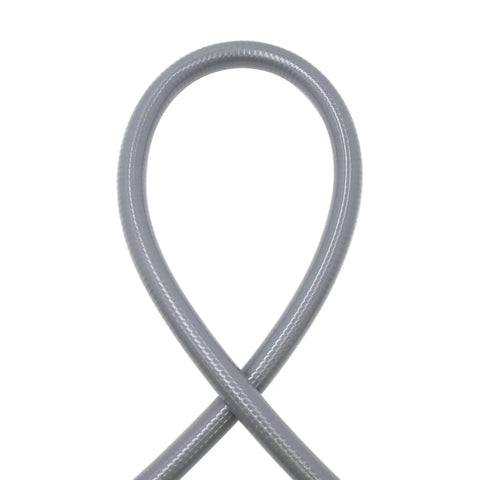 Top view of looped Beefy 3/4 Inch Liquid Tight Non-Metallic PVC Conduit Cable Whip Kit, durable for outdoor installations.