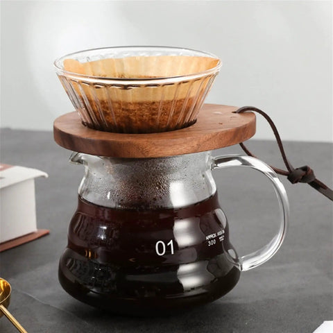 Premium Glass Cone Dripper For Pour Over Coffee And Tea Brew Up Fresh With This Stable Filter Holder That Fits All Mugs.