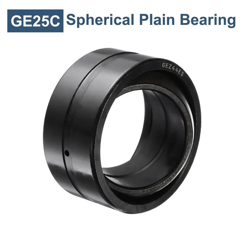 Heavy Duty Workhorse Chrome Steel Spherical Plain Bearing, GEZ44ES-2RS Sealed Journal Sleeve, close-up view of bearing.