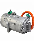 High Voltage Electric AC Air Conditioning Compressor For Tesla Model S And Model X Direct Bolt On Climate Control Cooling Unit with orange cable.