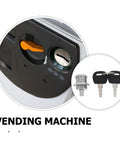 Secure Your Setup With This Sick Black Metal Vending Machine Lock Assembly With Tubular Keys For Snack Candy Dispensers Ensuring Quick Fixes And No Sweat Maintenance To Keep Your Stock Safe And Business Rolling Smoothly Right Now. black metal tubular lock with 2 keys