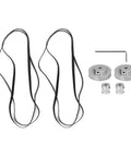 Thinking Process: CNC timing pulley kit with two 60-tooth and two 20-tooth aluminum pulleys, 1220mm rubber belts, and hex key
