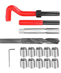 15-Piece M14x1.25 Thread Repair Kit Stainless Steel With Twisted Drill, Tap, Wrench, Breaker, Hex Wrench, And 10 Threaded Inserts