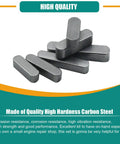 Woodruff Key Stock Assortment Kit With 180 Pieces 15 Round End Feather Keys Parallel Drive Shaft Keys For Fasteners