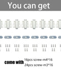 8 Pack White Magnetic Push To Open Cabinet Latches Kit With 8 Strike Plates And 40 Fixing Screws Easy Install Hardware