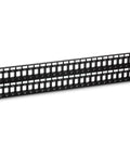 Top Shelf 48 Port Blank Keystone 2U Patch Panel, 19 Inch Metal Rackmount Housing with 48 ports for network installations.