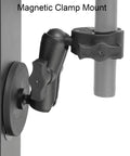 Dope Motorcycle Handlebar Magnetic Mount Kit For Action Cameras With 1/4 Inch Thread 360 Degree Rotating Ball Head Clamp Durable GoPro And Insta360 Mounts Works With X3 X4 X5 And GoPro Hero 13 12 11 10 9 8 installed on handlebar
