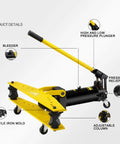 Heavy Duty Manual Hydraulic Pipe Bender With Six Tough Ductile Iron Molds For Rock Solid Tubing Fabrication And No Sweat Professional Construction Work close-up view of tool features.